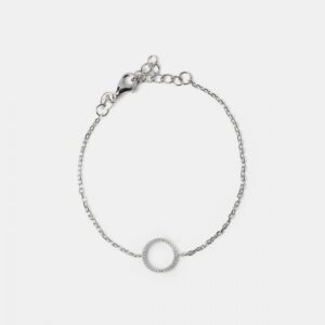 BRACCIALE IN ARGENTO DOUBLE BRIGHT BOND CON ZIRCONI