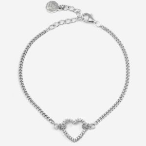 BRACCIALE IN ARGENTO TIGHT LOVE CON CUORE CON ZIRCONI