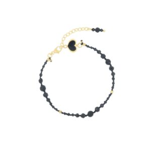 BRACCIALE ONDA NERA E NODI