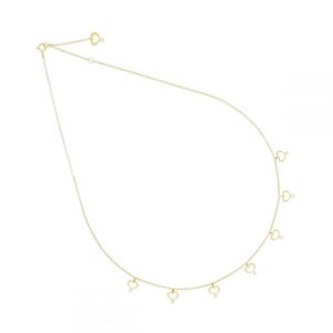 GIROCOLLO 18KT SETTE CUORI MAMAN PENDENTI