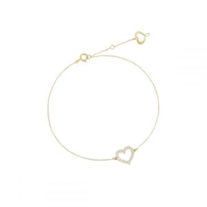 BRACCIALE BRILLANDO CUORE 18KT