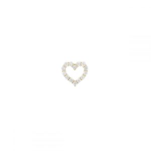 ORECCHINI LOBO BRILLANDO CUORE 18KT