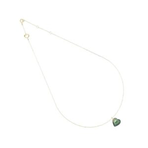 GIROCOLLO 18KT BATTITO CUORE VERDE