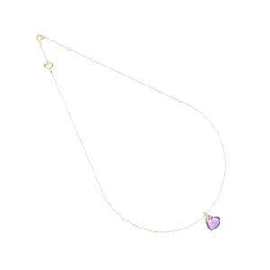 GIROCOLLO 18KT BATTITO CUORE VIOLA