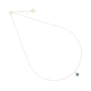 GIROCOLLO 18KT STELLA POLVERE BLU