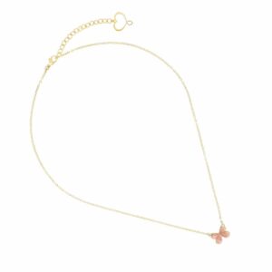 GIROCOLLO FARFALLA SMALTO ROSA