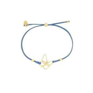 BRACCIALE FILO JEANS YOU FARFALLA