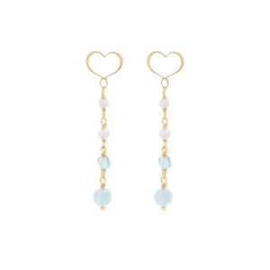 COPPIA DI ORECCHINI ONDA AZZURRA