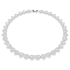 COLLANA TENNIS CUORI ARIANA GRANDE, BIANCA