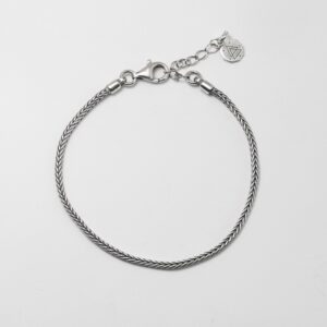 BRACCIALE IN ARGENTO CODA DI VOLPE