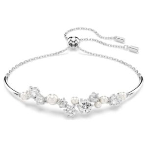 BRACCIALE RIGIDO CONSTELLA, CRYSTAL PEARL, BIANCO