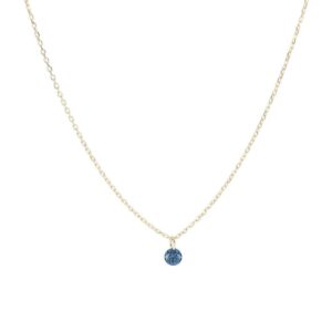 GIROCOLLO DIAMANTE NUDO BLU 0,07 CT