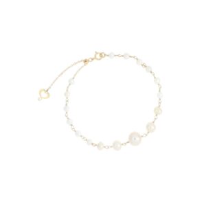 BRACCIALE ROSARIO 18KT ONDA BIANCA